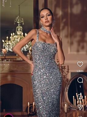 Mew Mews- Pastel Sequin Prom Dress